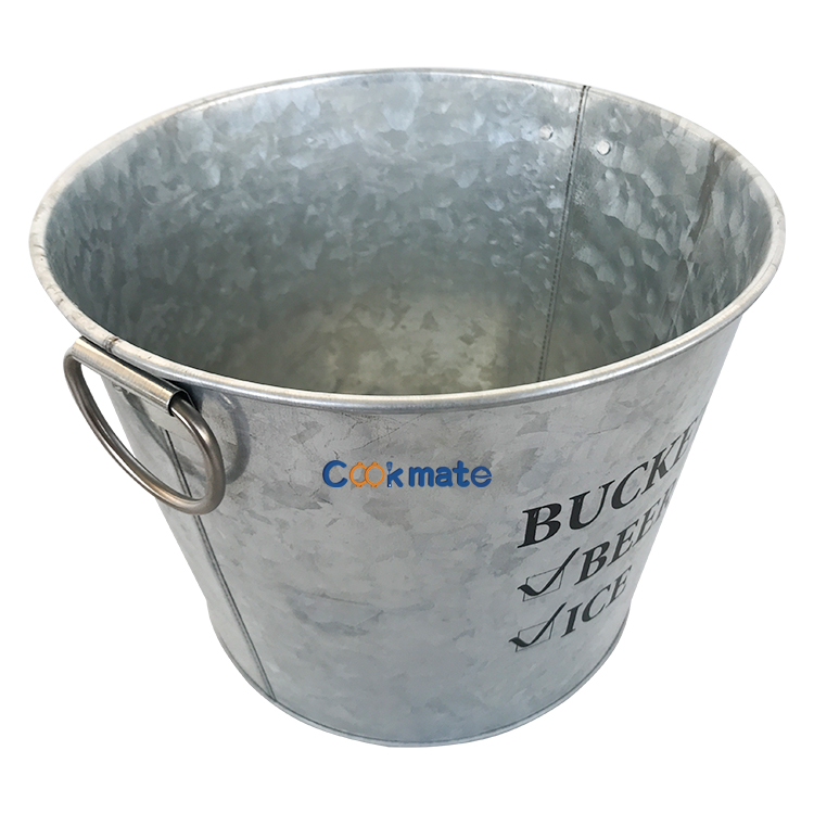 銀のハンドルが付いている最高品質の大きな亜鉛めっき鋼鉄金属の楕円形の浴槽のワインチラー
