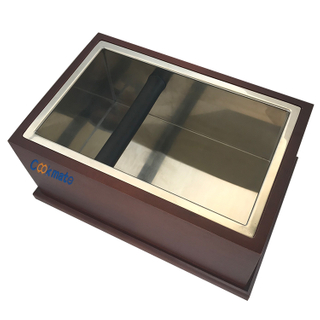 耐久のステンレス鋼と木製の衝撃吸収性エスプレッソバリスタスタイルノックボックス