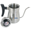 統合温度計を持つコーヒーポットの上のステンレス鋼304 kettle