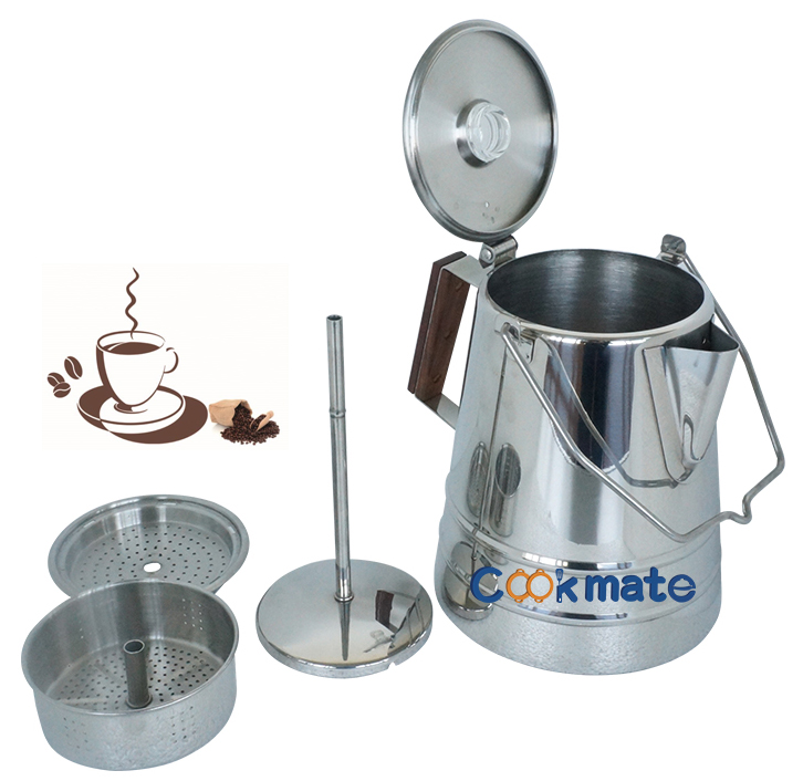 多機能のステンレス鋼は、コーヒーパーコレーターが付いている消防用のコーヒーポットが簡単